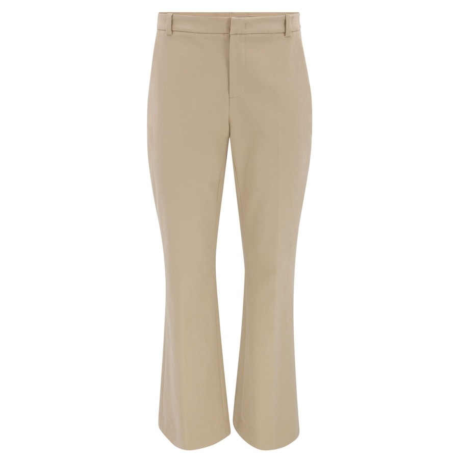 Clothing Vince | Cotton Stretch Boot Cut Trouser Sesame