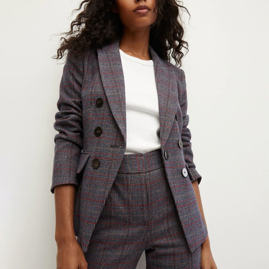 Clothing Veronica Beard | Lawrence Plaid Dickey Jacket Multi