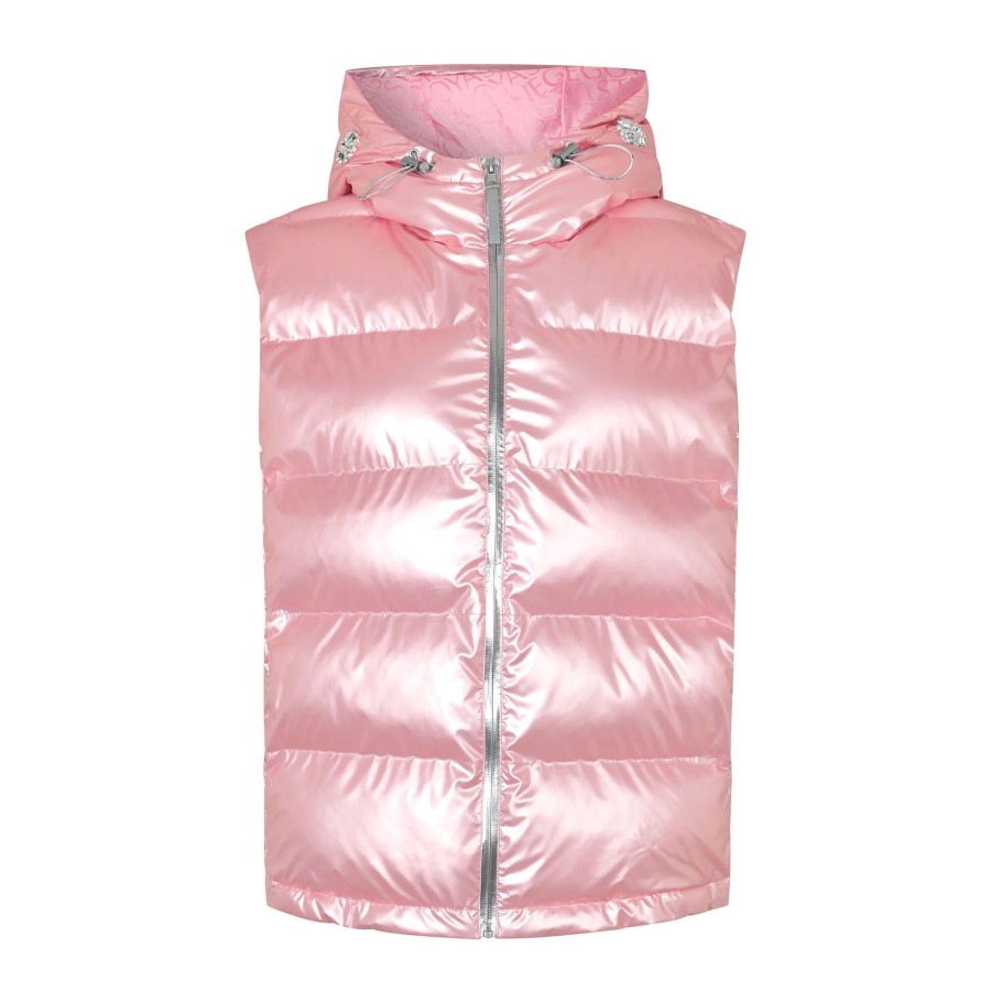 Clothing Stine Goya | Olivia Metallic Padded Vest Blush Pink