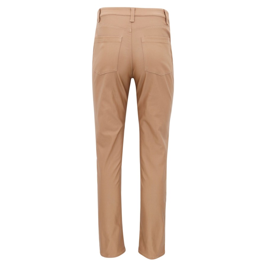 Clothing Hilton Hollis | Coated Viscose Stretch Pant Toffee