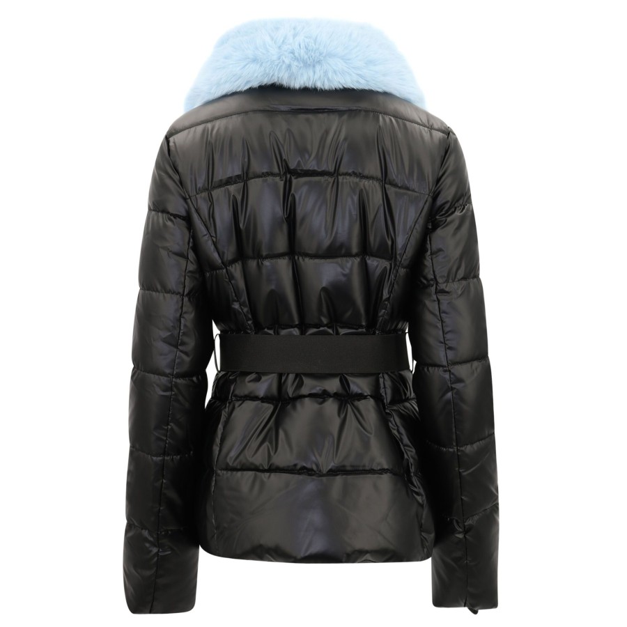 Clothing Apparis | Odin Faux Fur Trim Ski Jacket Noir