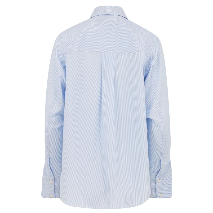 Clothing Derek Lam 10 Crosby | Wesley Button Front Shirt Sky Blue