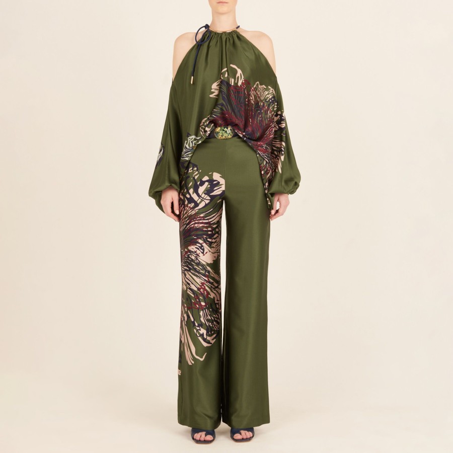 Clothing Silvia Tcherassi | Como Pant Green Floral