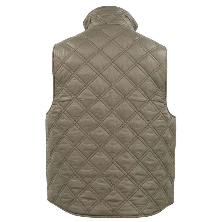 Clothing Hunter Bell | Tarlow Reversible Quilted Vest Moss Green