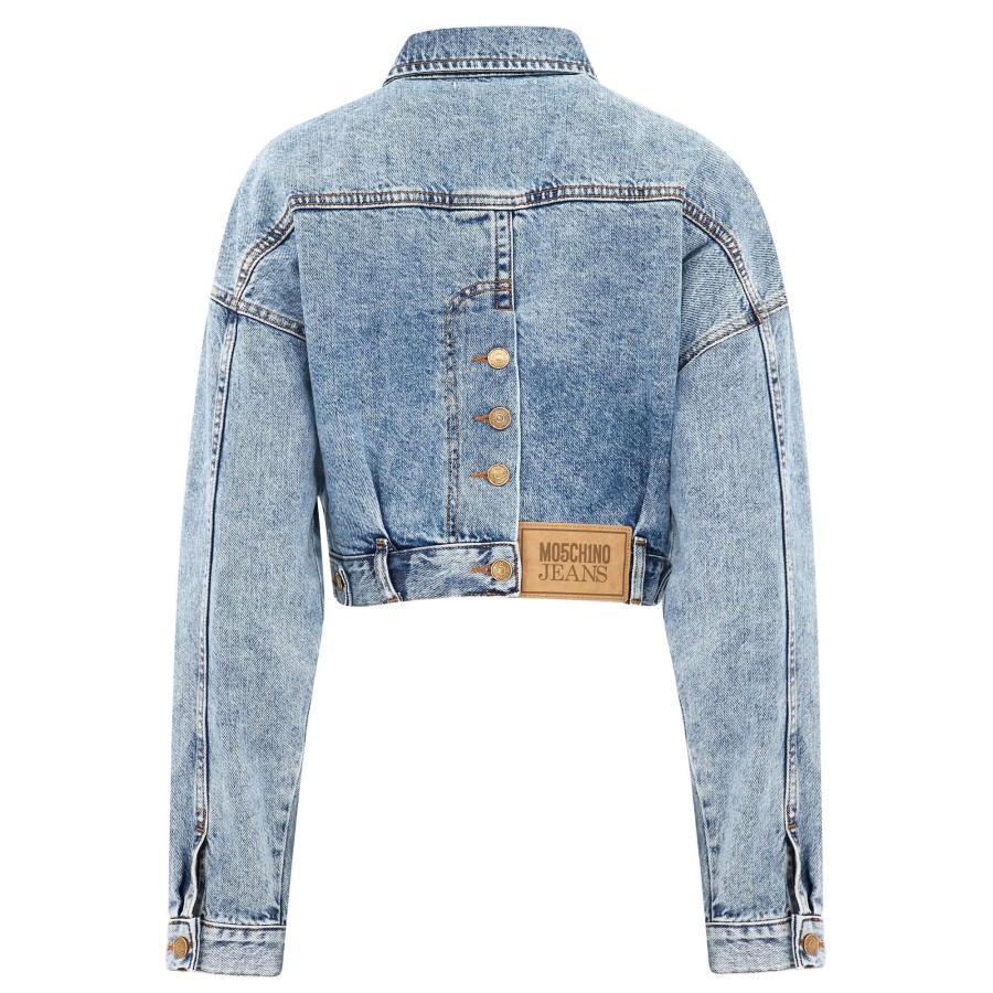 Clothing Moschino Jeans | Cropped Jacket Denim