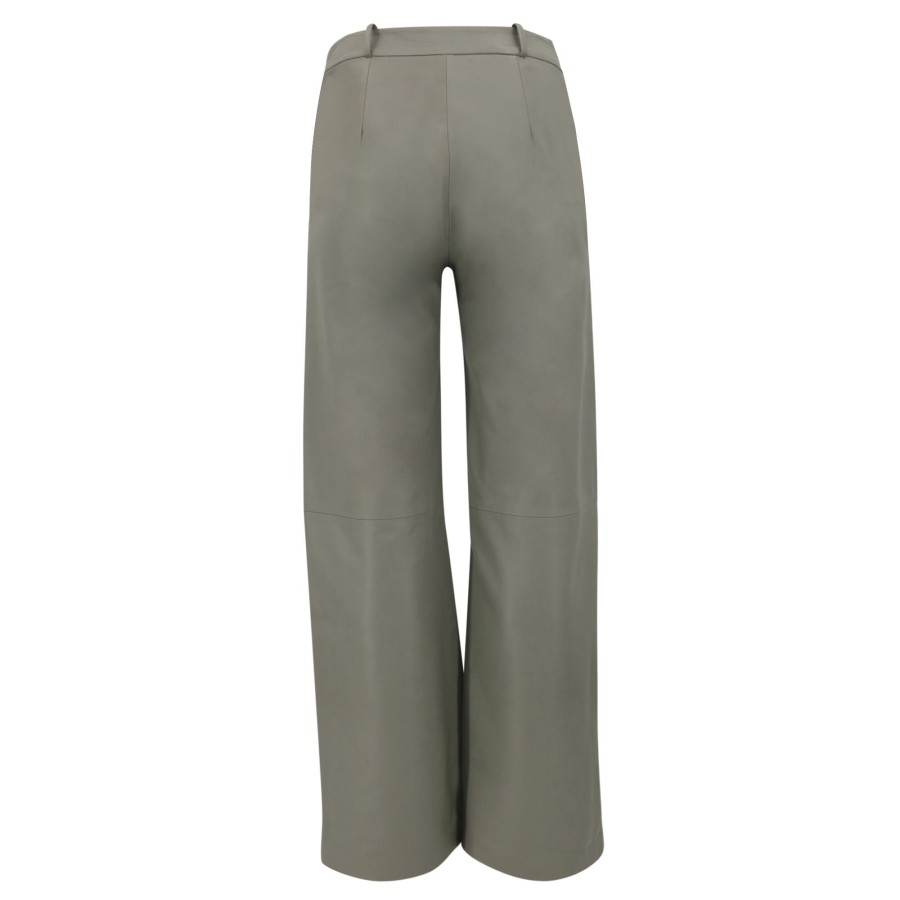 Clothing Loulou Studio | Noro Straight-Leg Leather Pants Vanilla