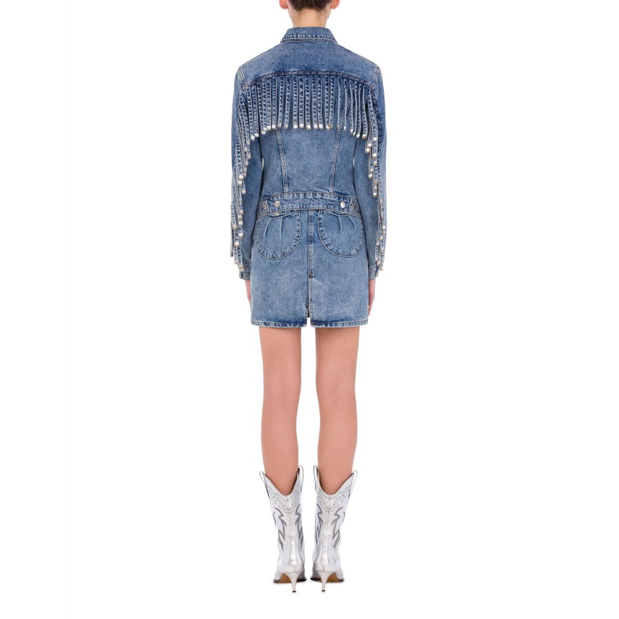 Clothing Moschino Jeans | Recycled Blue Jacket Denim