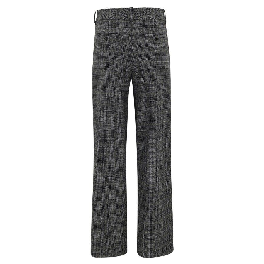 Clothing Proenza Schouler White Label | Plaid Suiting Wide Leg Pants Black/White