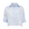 Clothing Twp | Next Ex Boxy Cotton Shirt Baby_Blue