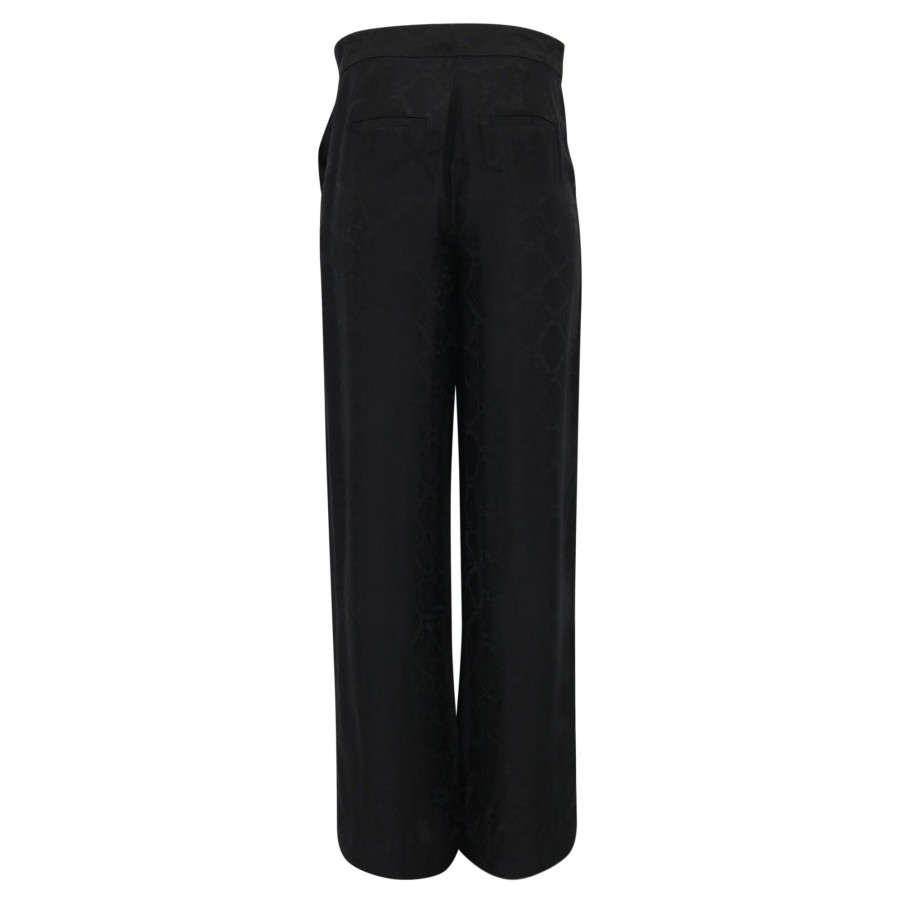 Clothing Simkhai | Kyra Wide Leg Pant Black Python