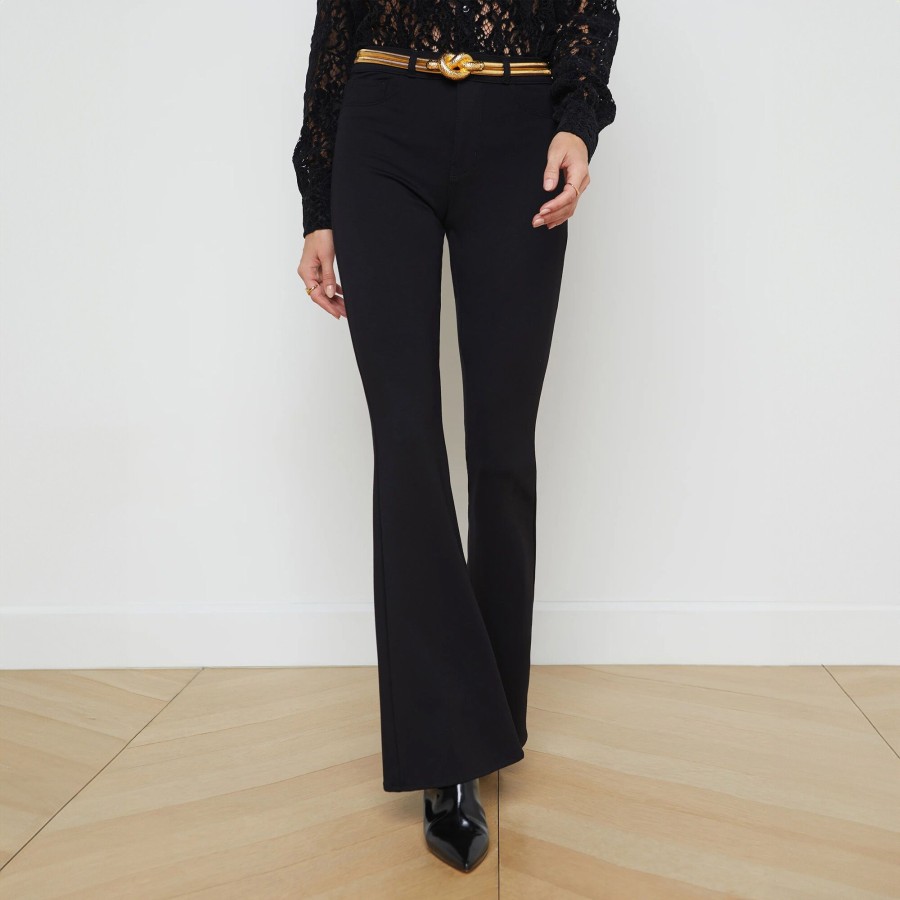 Clothing L'Agence | Marty High Rise Flare Pant Black