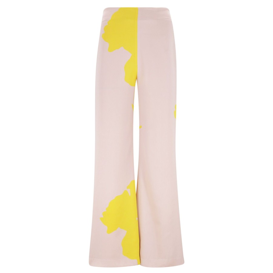 Clothing Silvia Tcherassi | Andie Pant Yellow/Nude Floral