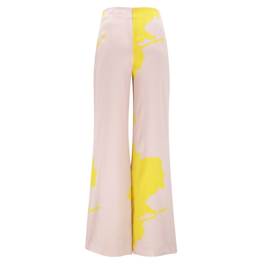 Clothing Silvia Tcherassi | Andie Pant Yellow/Nude Floral