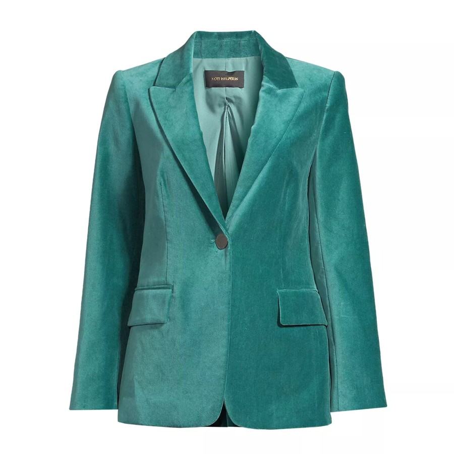 Clothing Kobi Halperin | Ramsey Velvet Jacket Sea Moss