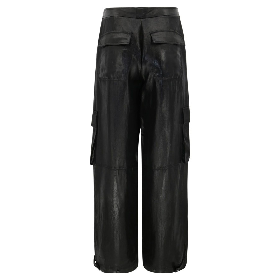 Clothing Simkhai | Beatriz Wide Leg Cargo Pants Black