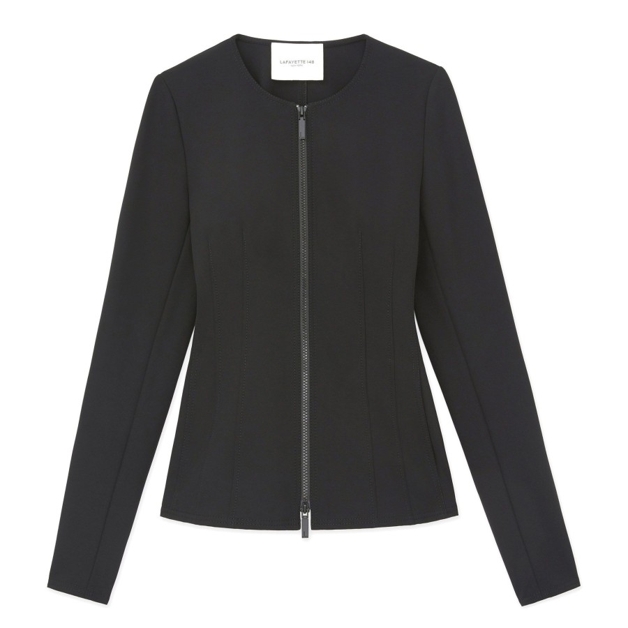 Clothing Lafayette 148 New York | Acclaimed Stretch Fitted Jacket Black