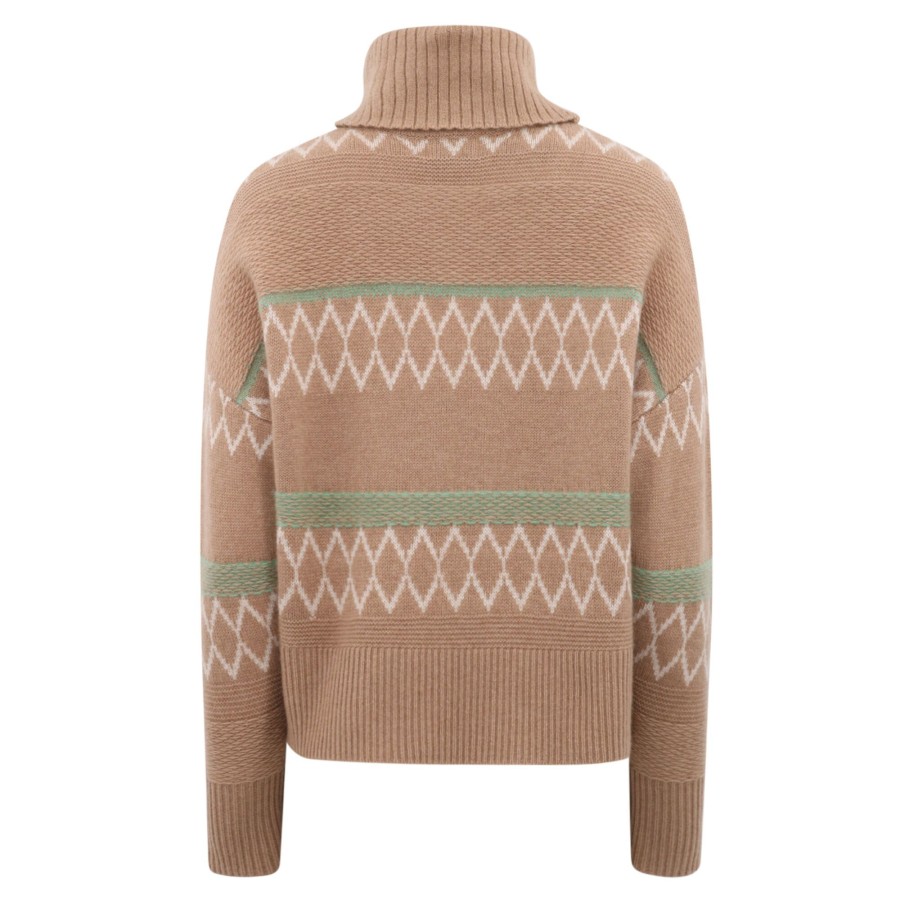 Clothing 27 Miles Malibu | Talula All Over Fair Isle Sweater Camel