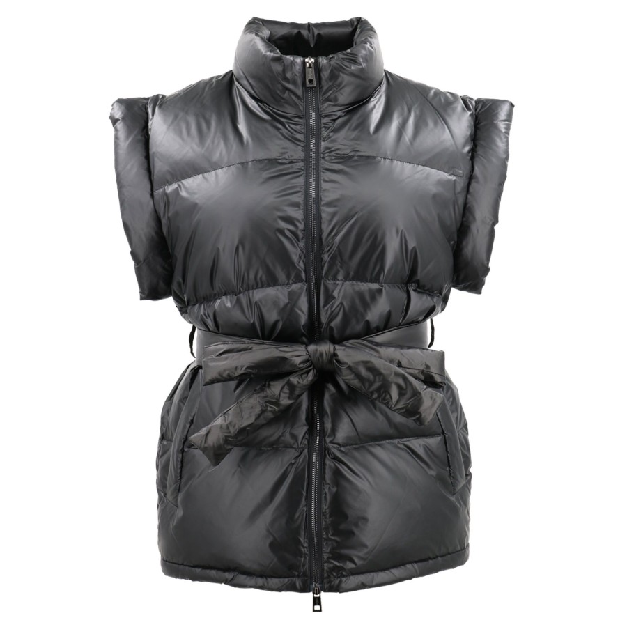 Clothing Jocelyn | Nylon Puffer Vest Black