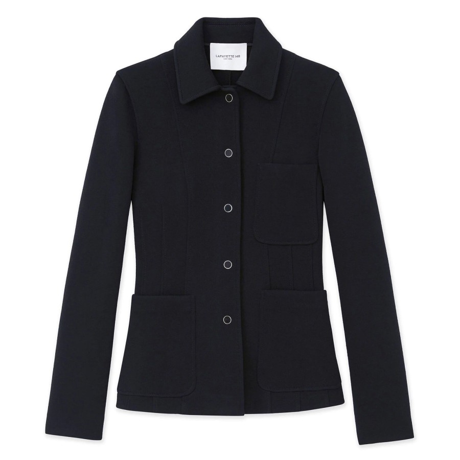 Clothing Lafayette 148 New York | Structured Thee-Pocket Jacket Black