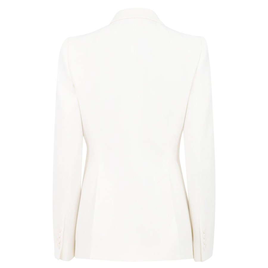 Clothing Alexander McQueen | Victorian Jacket With Jewel Embellishment Light Ivory