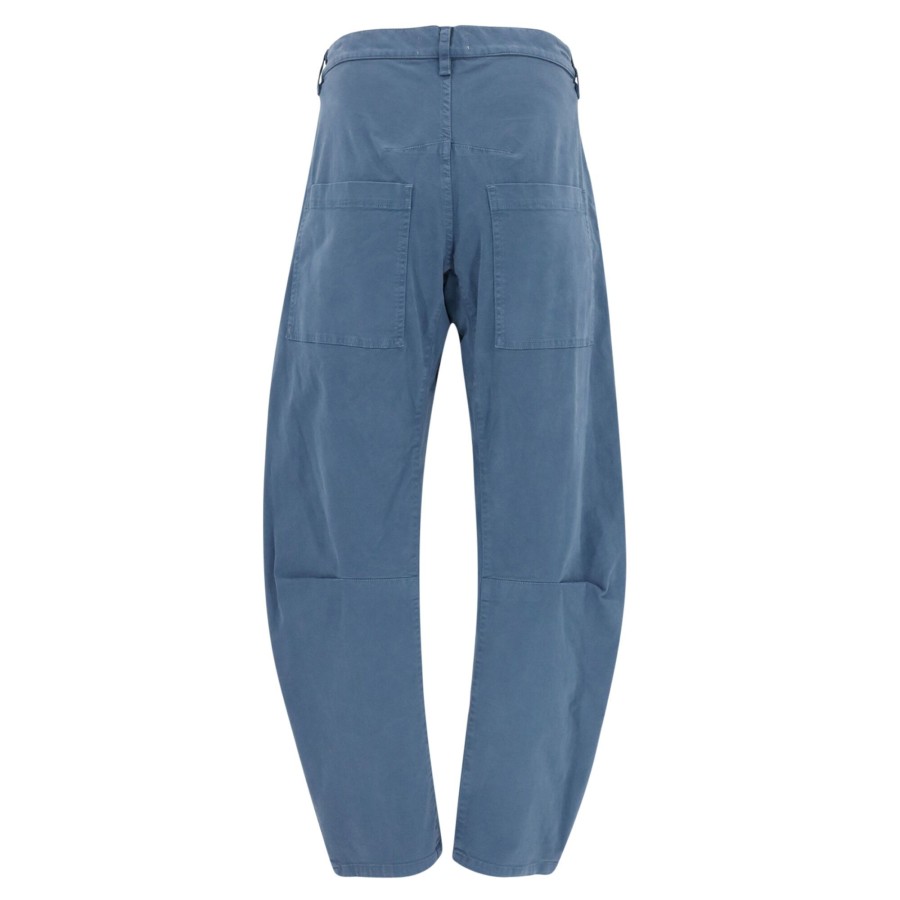 Clothing Nili Lotan | Shon Tapered Pants Cadet Blue