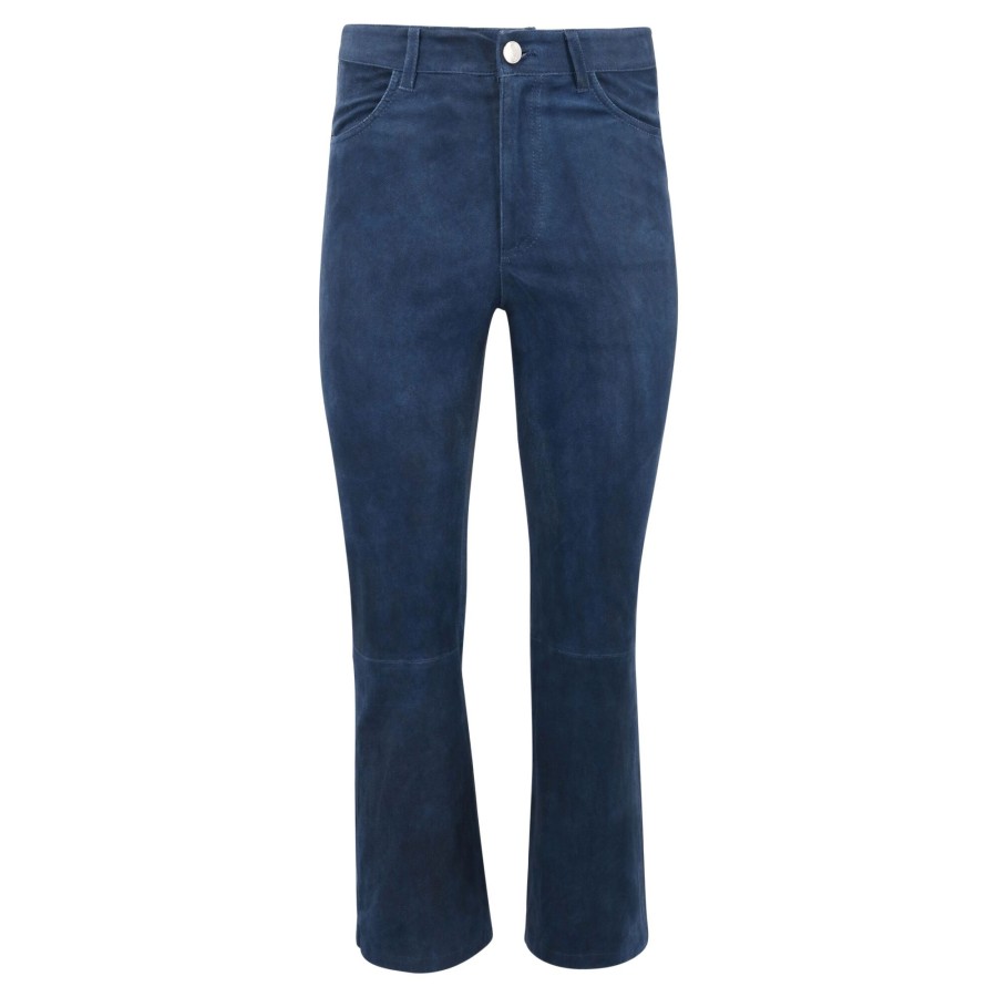 Clothing SPRWMN | 5 Pocket Suede Crop Flare Denim