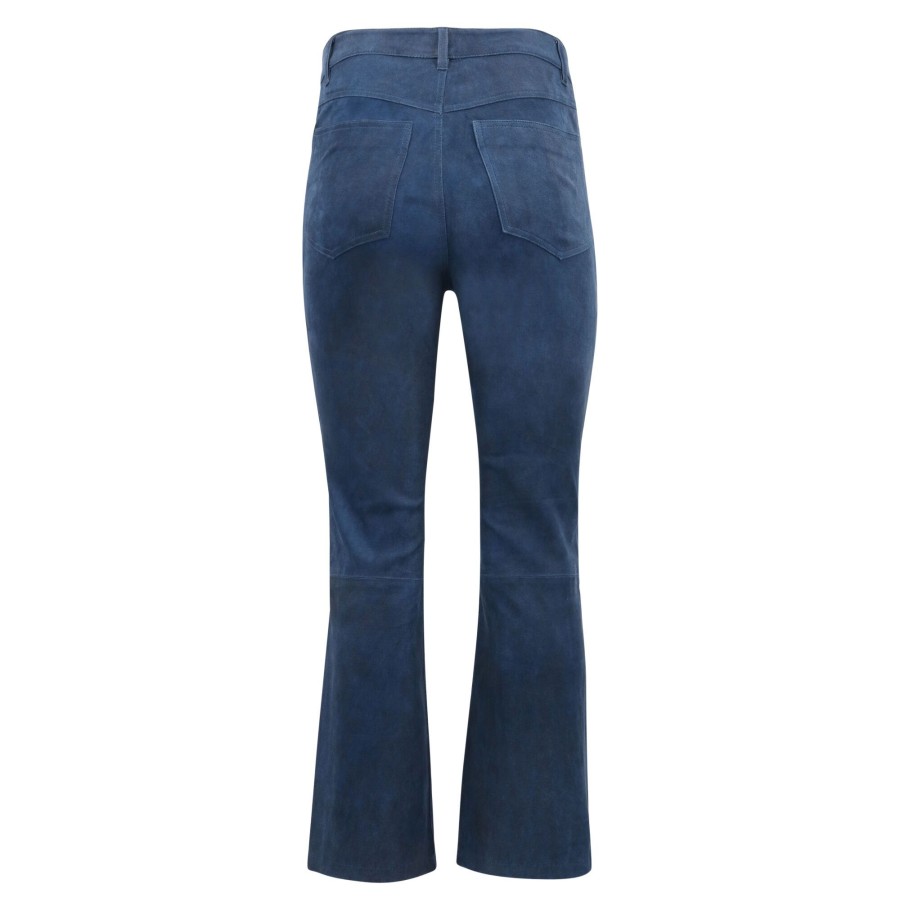 Clothing SPRWMN | 5 Pocket Suede Crop Flare Denim