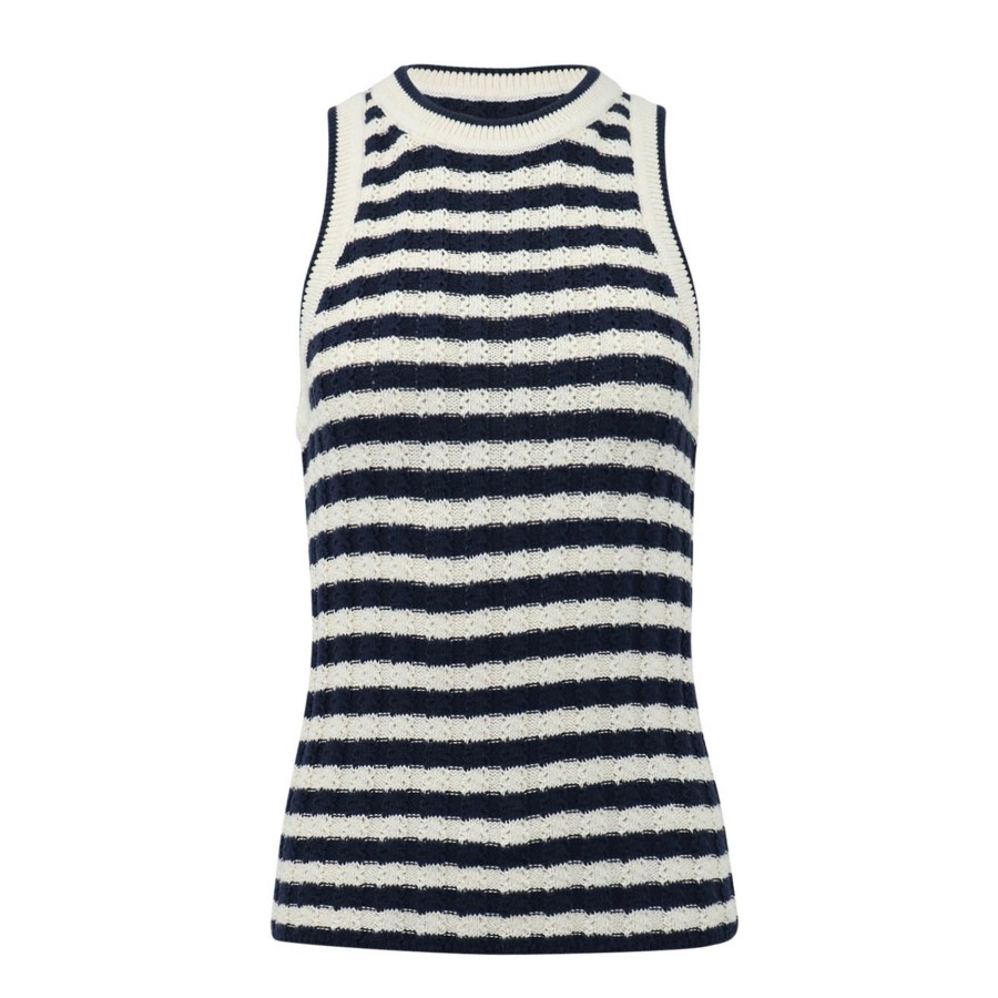 Clothing Veronica Beard | Jerrel Knit Tank Stripe