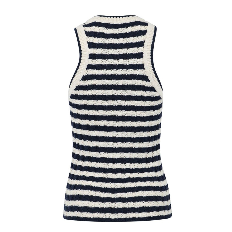 Clothing Veronica Beard | Jerrel Knit Tank Stripe