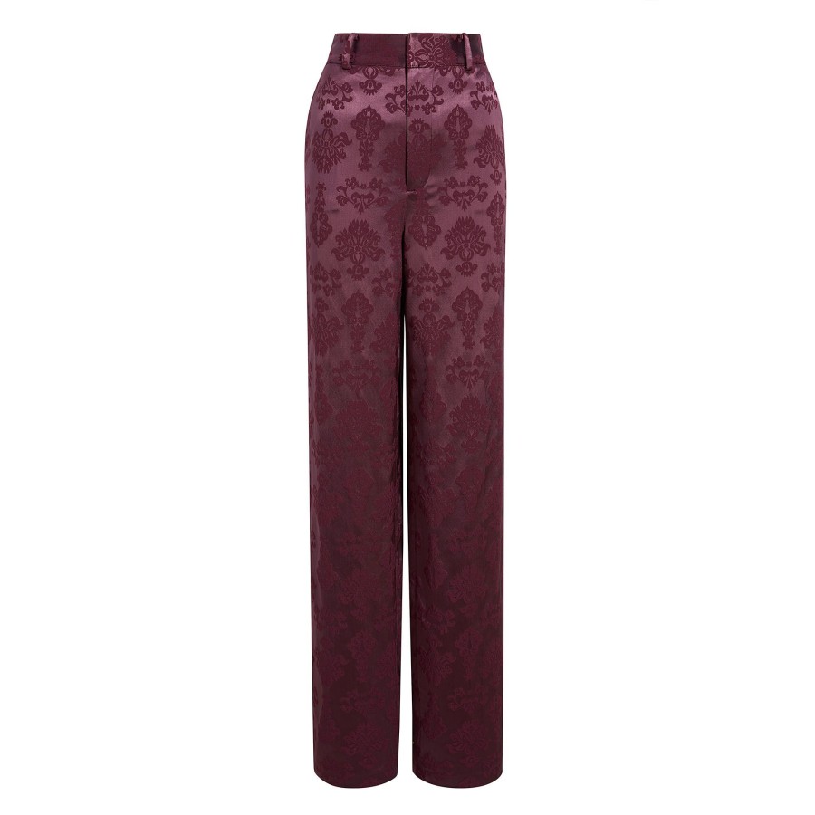 Clothing Cinq à Sept | Jacquard Collins Pant Dark Fig