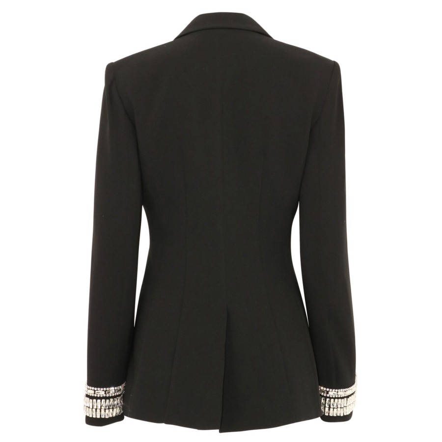 Clothing Cinq à Sept | Cheyenne Embellished Blazer Black