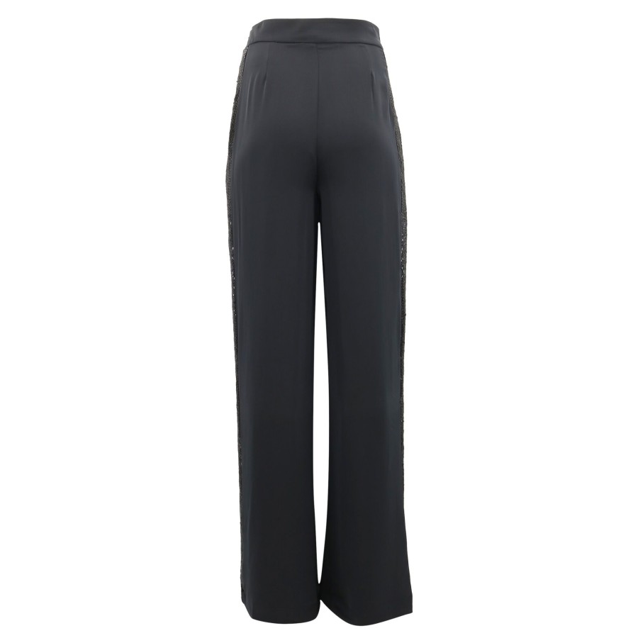 Clothing Ramy Brook | Malia Embellished Wide Leg Pant Black