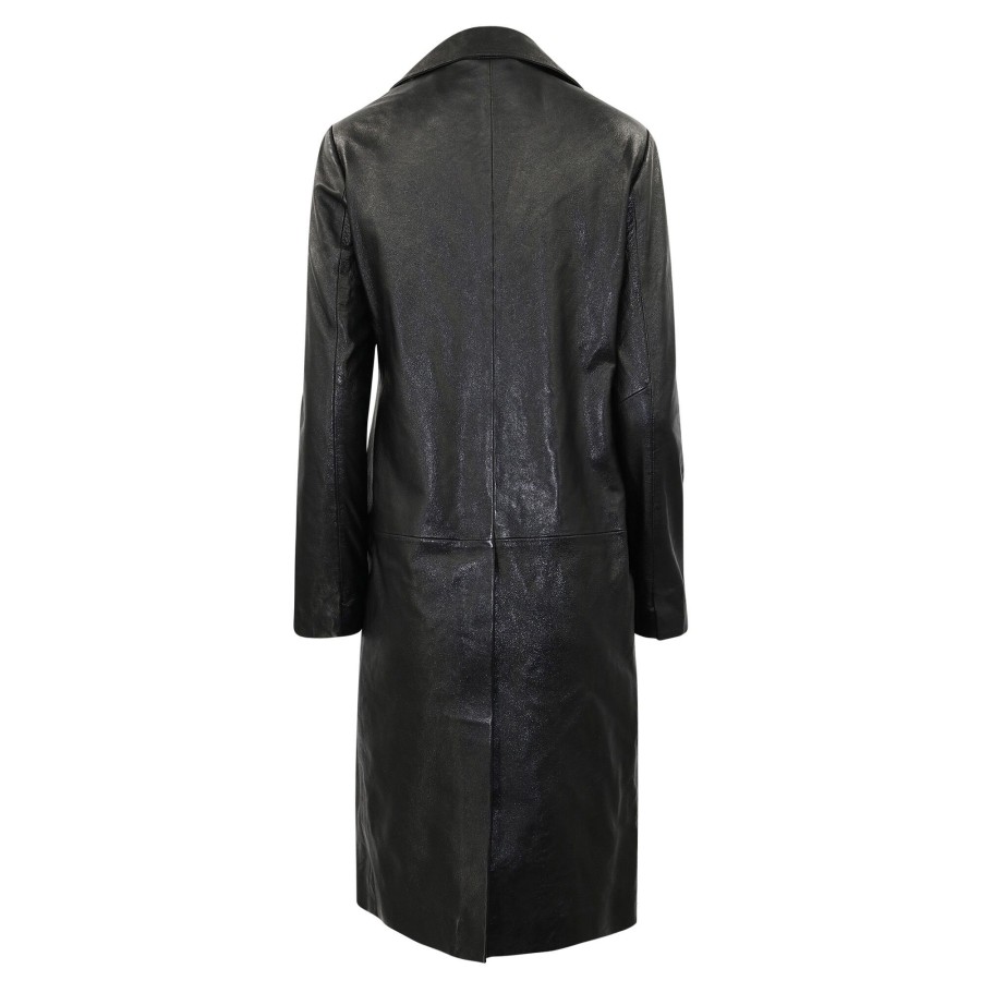 Clothing Citizens of Humanity | Bay Leather Coat Black