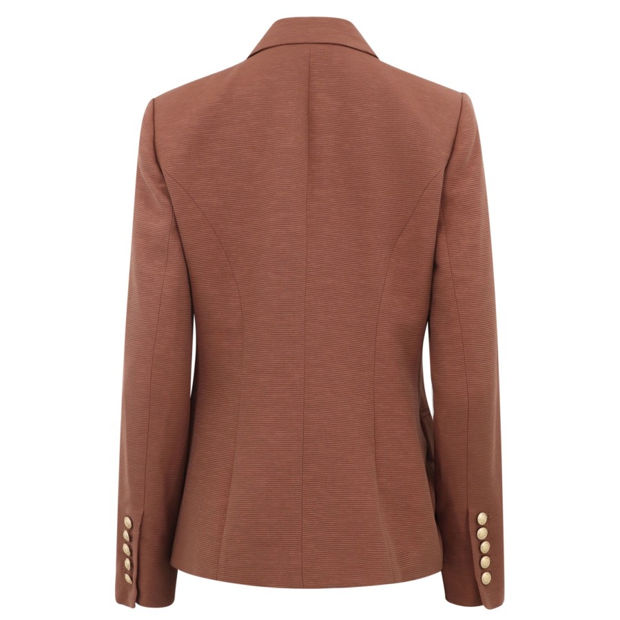 Clothing L'Agence | Kenzie Double Breasted Blazer Fawn