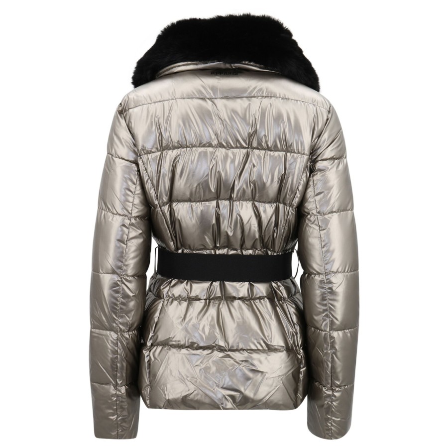 Clothing Apparis | Odin Faux Fur Trim Ski Jacket Silver