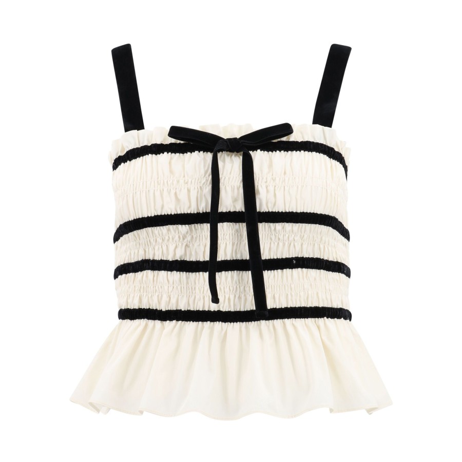 Clothing Hunter Bell | Paris Top Ivory