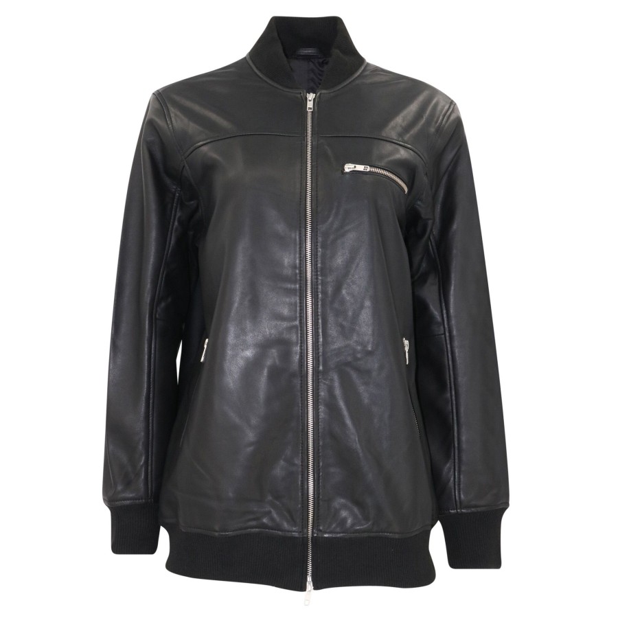 Clothing Sea | Lilia Leather Jacket Black