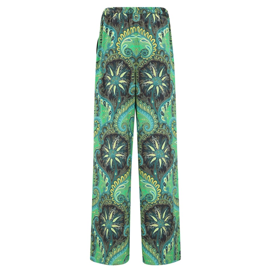 Clothing Kobi Halperin | Jade Paisley-Print Straight-Leg Pant Ivy Multi