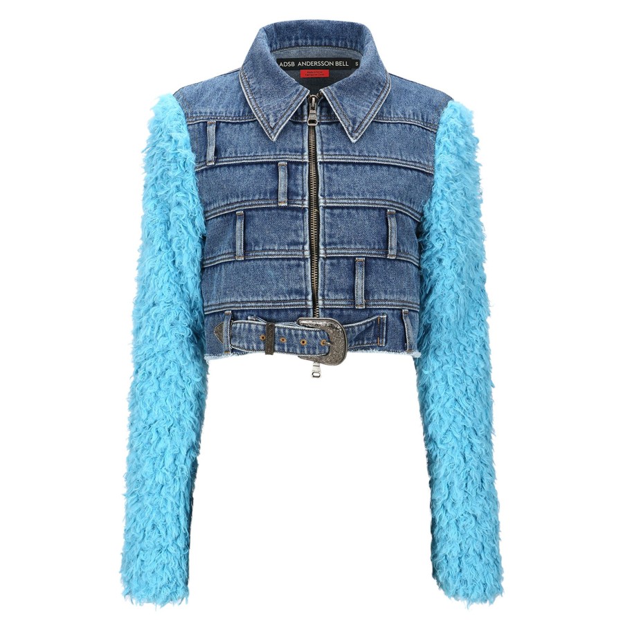 Clothing Andersson Bell | Dua Multi Waist Denim Jacket Blue