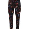 Clothing Adam Lippes | Daphe Floral Print Stretch Twill Pants Floral Black