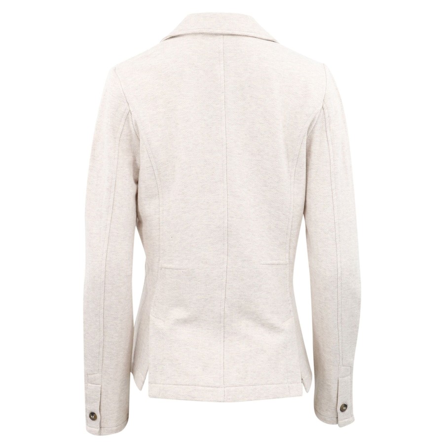 Clothing Ecru | Terry Blazer Heather Oatmeal