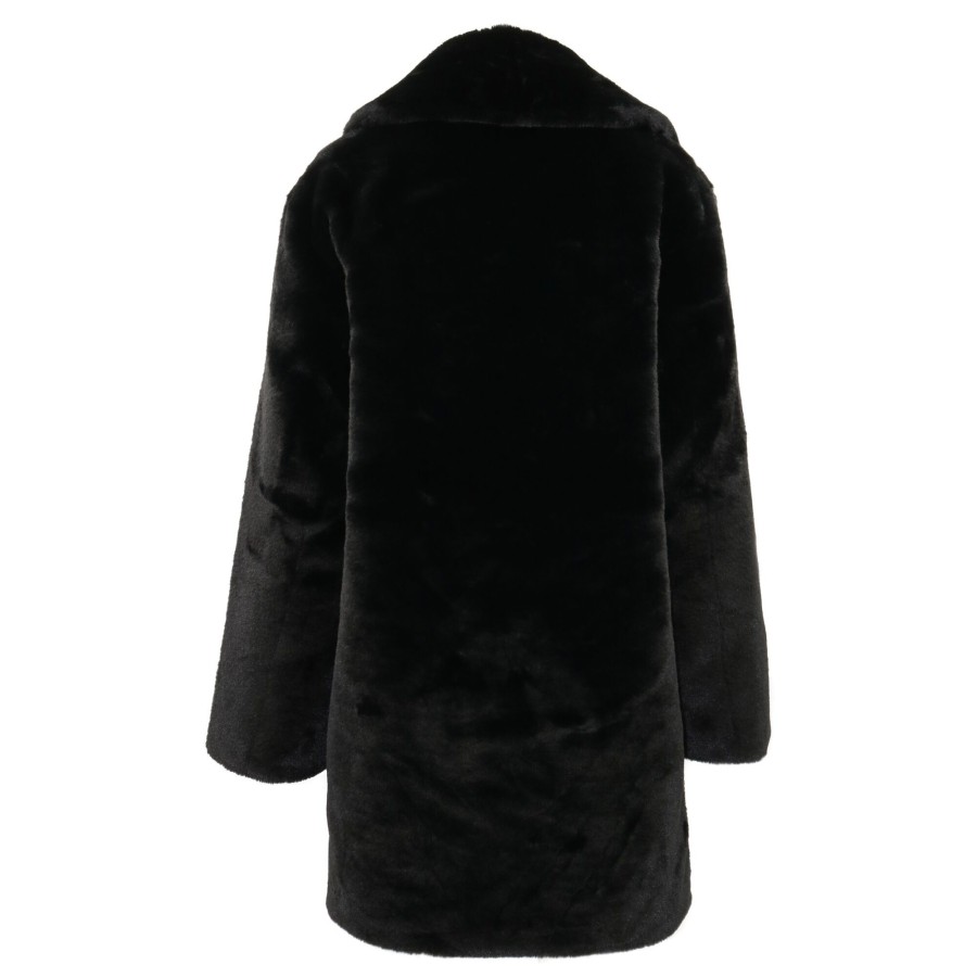 Clothing LaMarque | Linnea Faux Fur Coat Black