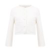 Clothing Proenza Schouler White Label | Tweed Cropped Jacket Off White