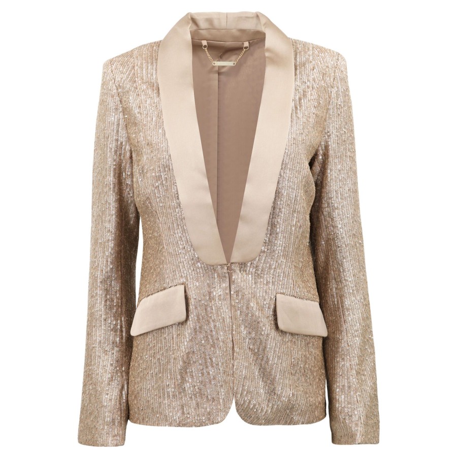 Clothing Trina Turk | Al Blazer Royale Gold