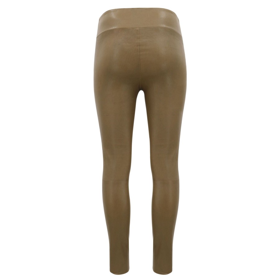 Clothing SPRWMN | Leather Ankle Legging Moss